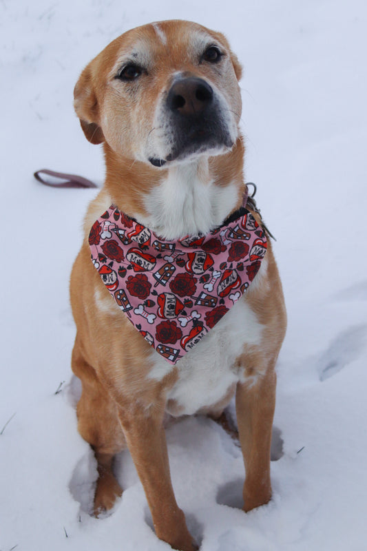 Coffee Tattoo Heart Bandana