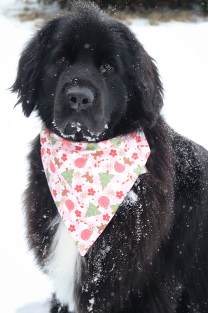 Smiley Ornaments Plaid Bandana