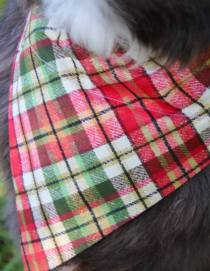 Christmas Plaid Bandana