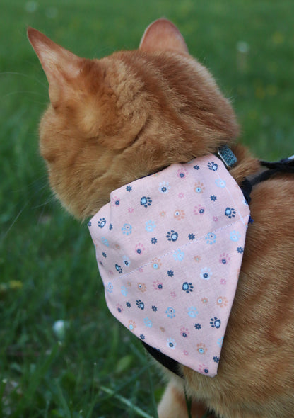 Mini Pawprint Cat Bandana