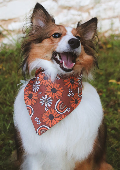Sunflower & Rainbows Bandana