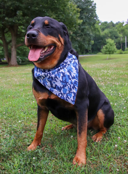 Blue Camo Bandana