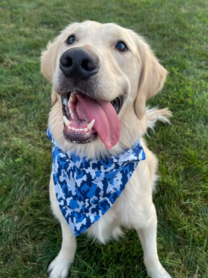 Blue Camo Bandana