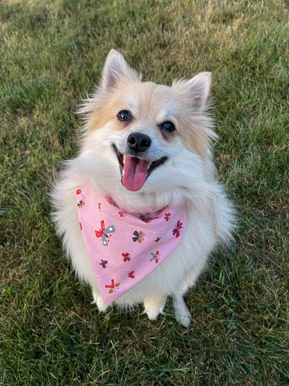 Pink Butterfly Bandana