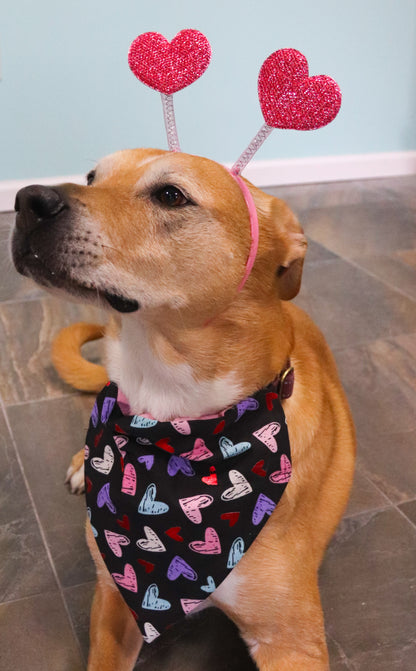 Pastel Chalk Heart Bandana